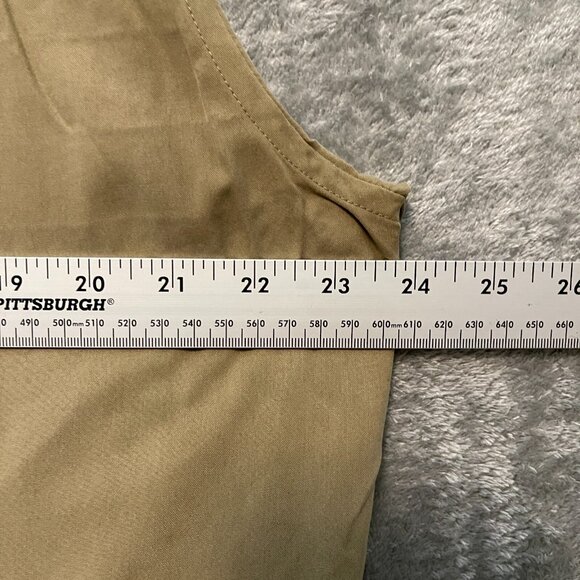 Claiborne Men Classic Neutral Old Money Retro 70s 100% Silk Button Shirt L - Picture 7 of 11